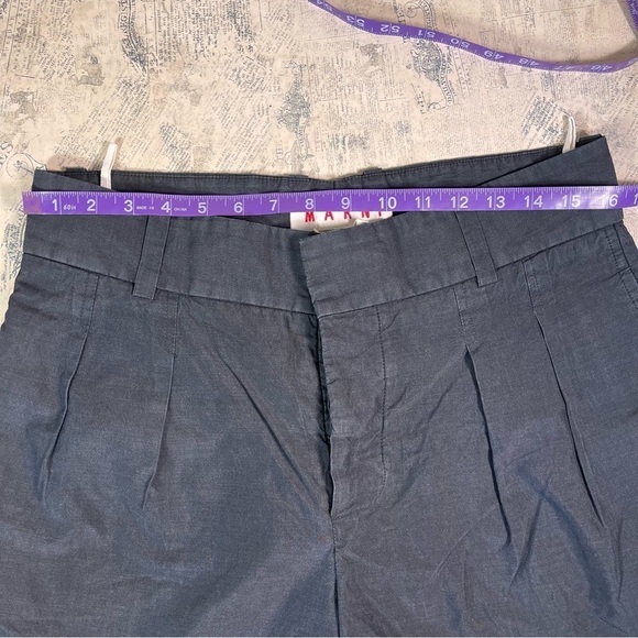 Marni made in Italy 100% cotton capri pants wide legs size 44 - Picture 5 of 10